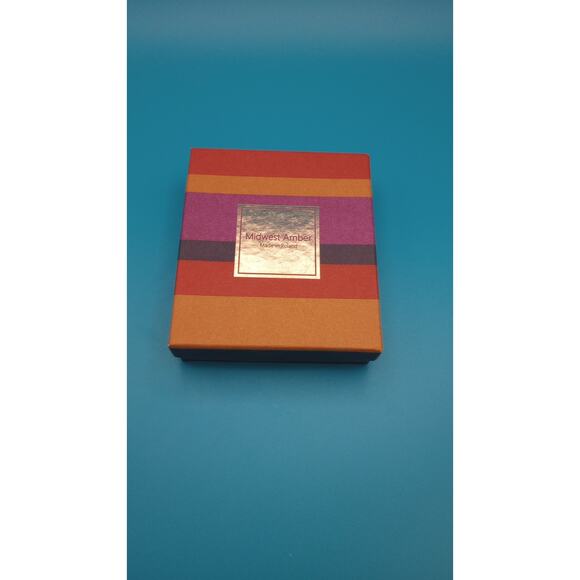 Midwest Amber Sterling Silver From Baltic Sea Earrings - Picture 5 of 6